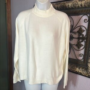 VTG Draper’s & Damon’s sweater - luxurious Ivory Women's classic Sz PXL